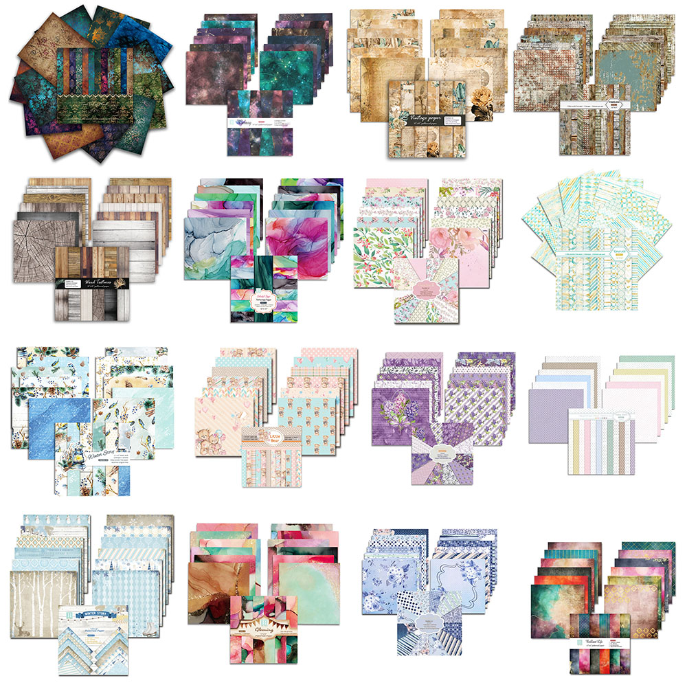 Art Craft Journals - 24 Sheets 30x30cm Scrapbook Paper Pad