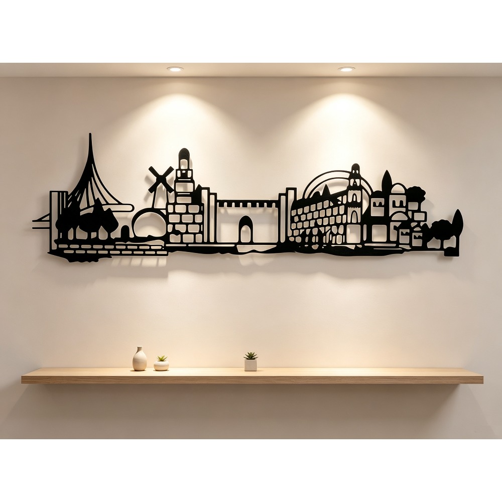 Art & Craft Toys For Kids - CIFBUY Metal Wall Art Jerusalem Skyline