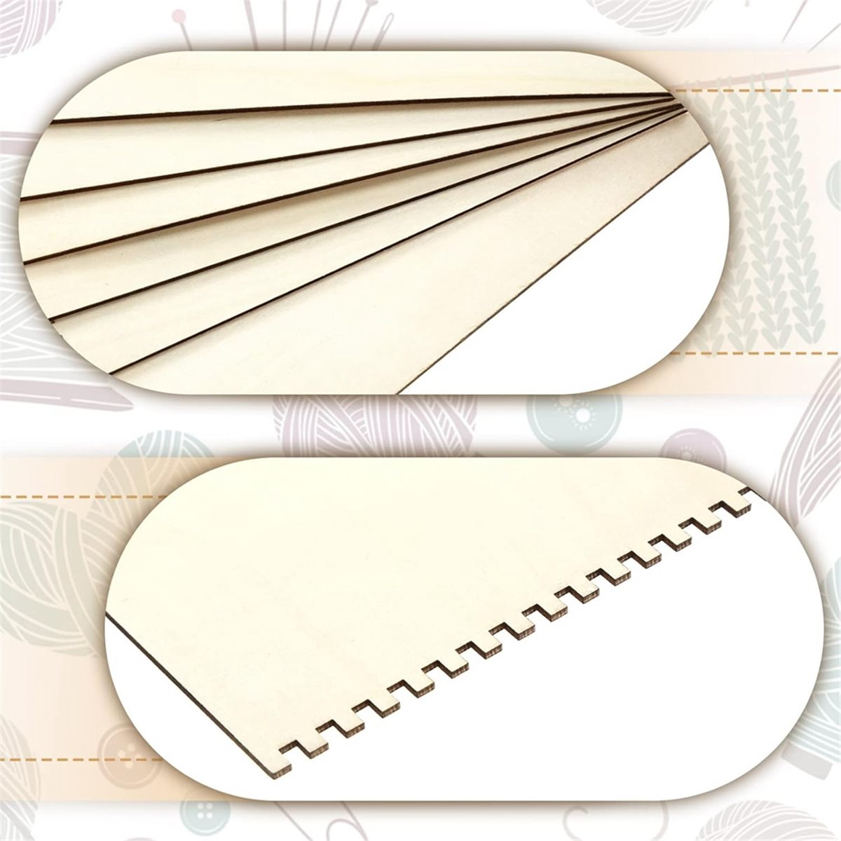 18 Pcs Beginners Wooden Notche - Art Craft Wood 评论和价格