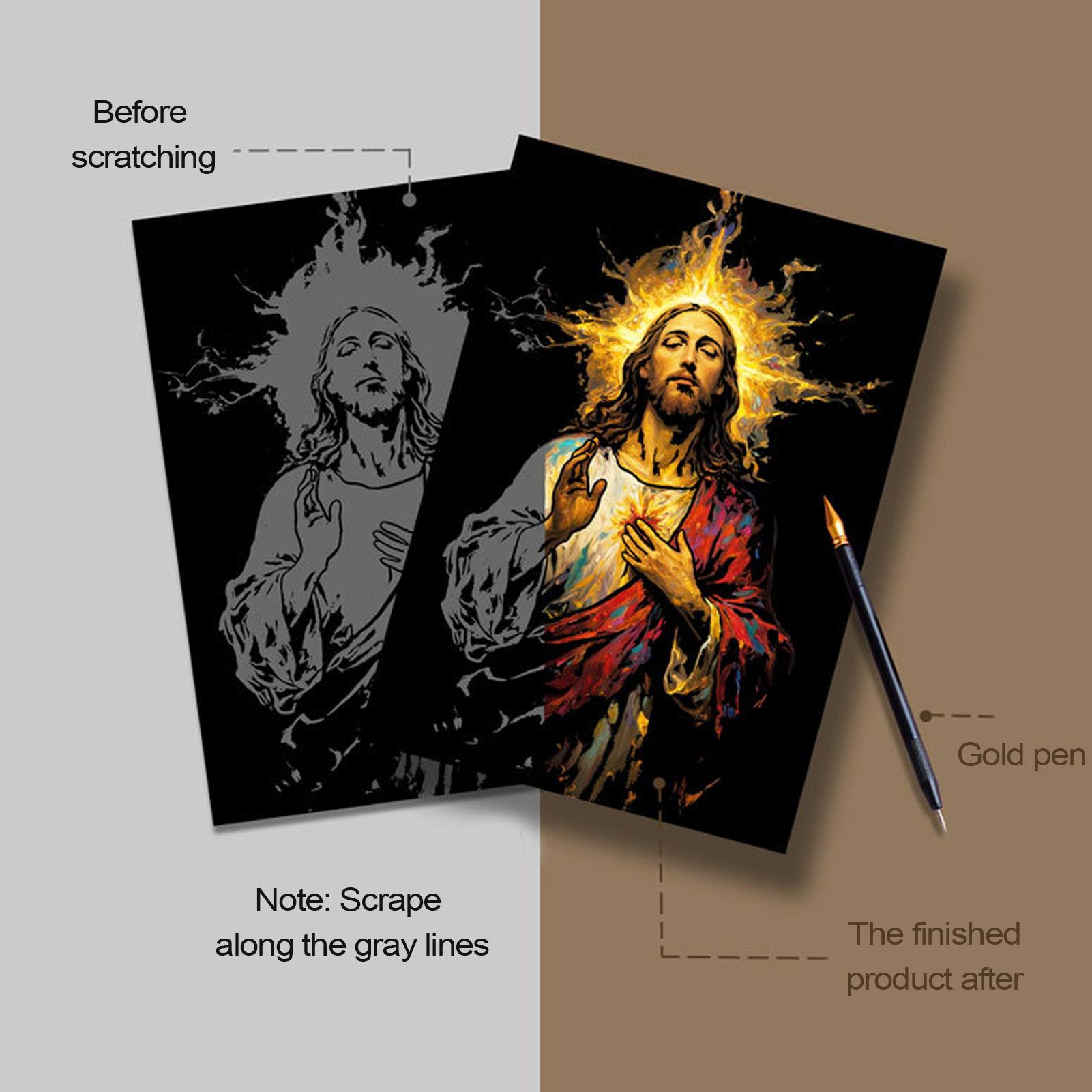 Scratch Book Jesus Scratch Pai - Art Craft For 3 Year Old 评论和价格