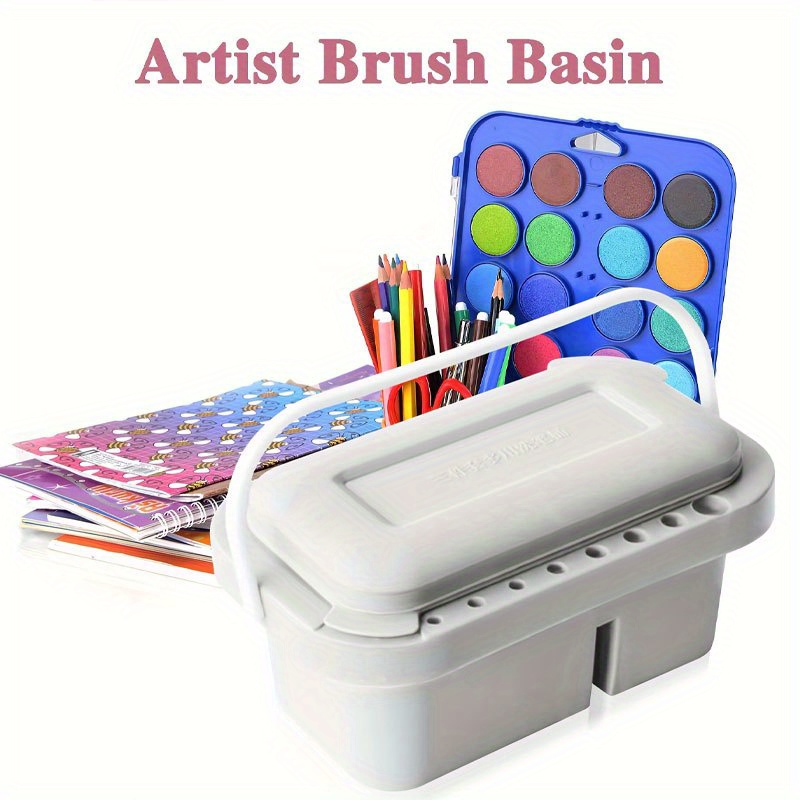 3-in-1 Paint Brush Cleaner Bas - Watercolor Brush Pen 评论和价格