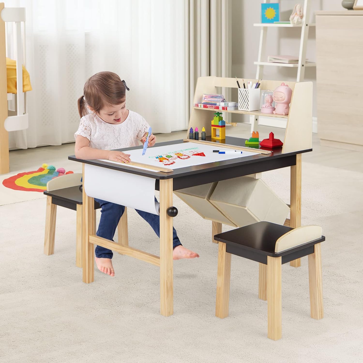 Kids Art Table and Chair Set,  - Art Craft For 3 Year Old 评论和价格