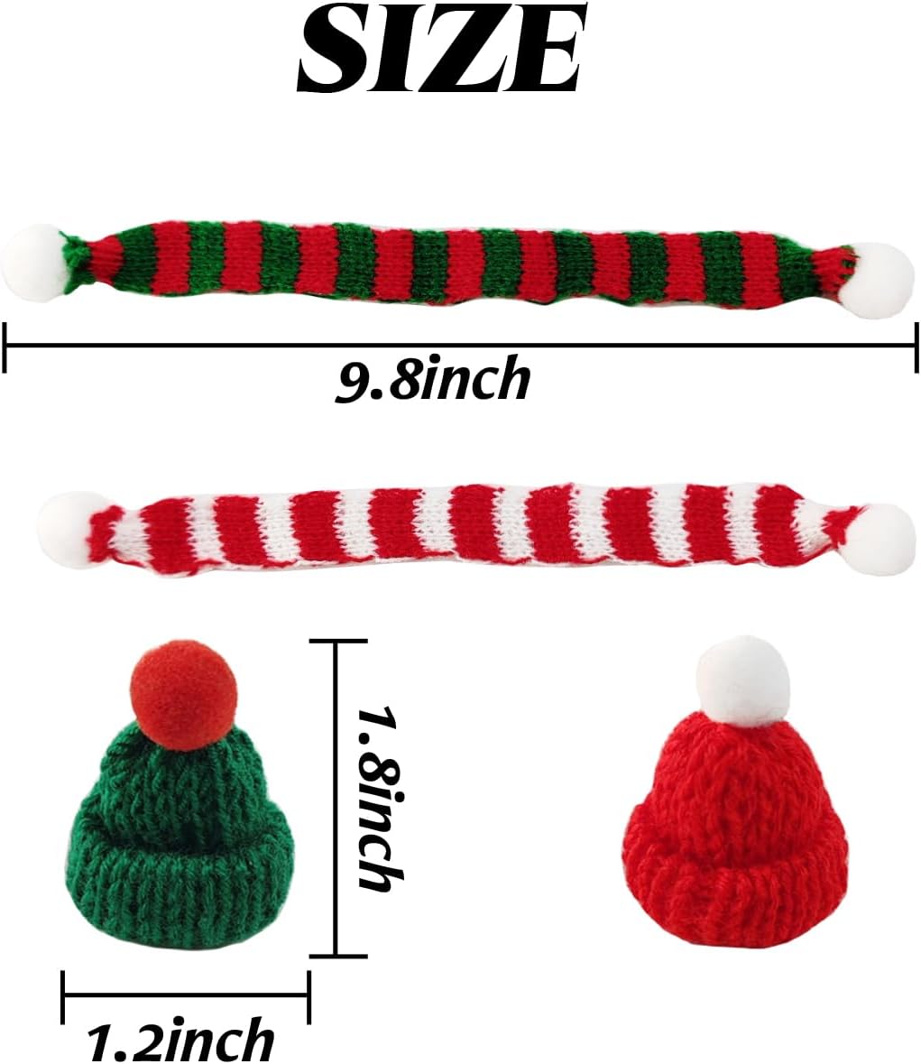 32PCS Mini Knit Hat Mini Chris - Art Craft Christmas Tree 评论和价格