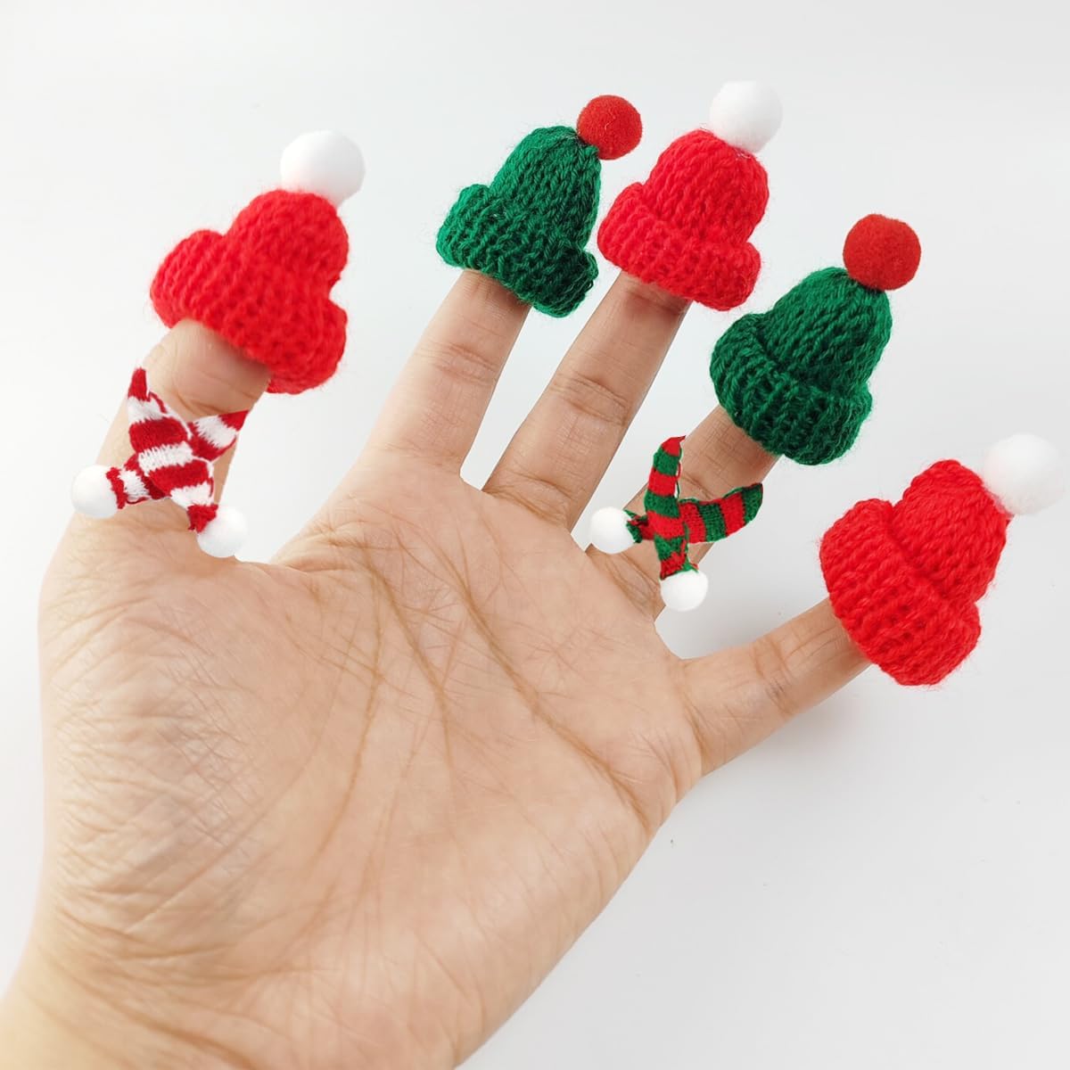 32PCS Mini Knit Hat Mini Chris - Art Craft Christmas Tree 评论和价格