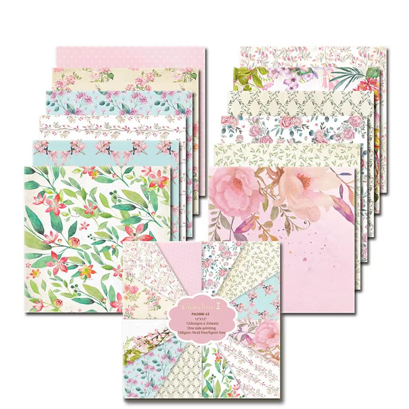 24 Sheets 30x30cm Scrapbook Pa - Art Craft Journals 评论和价格