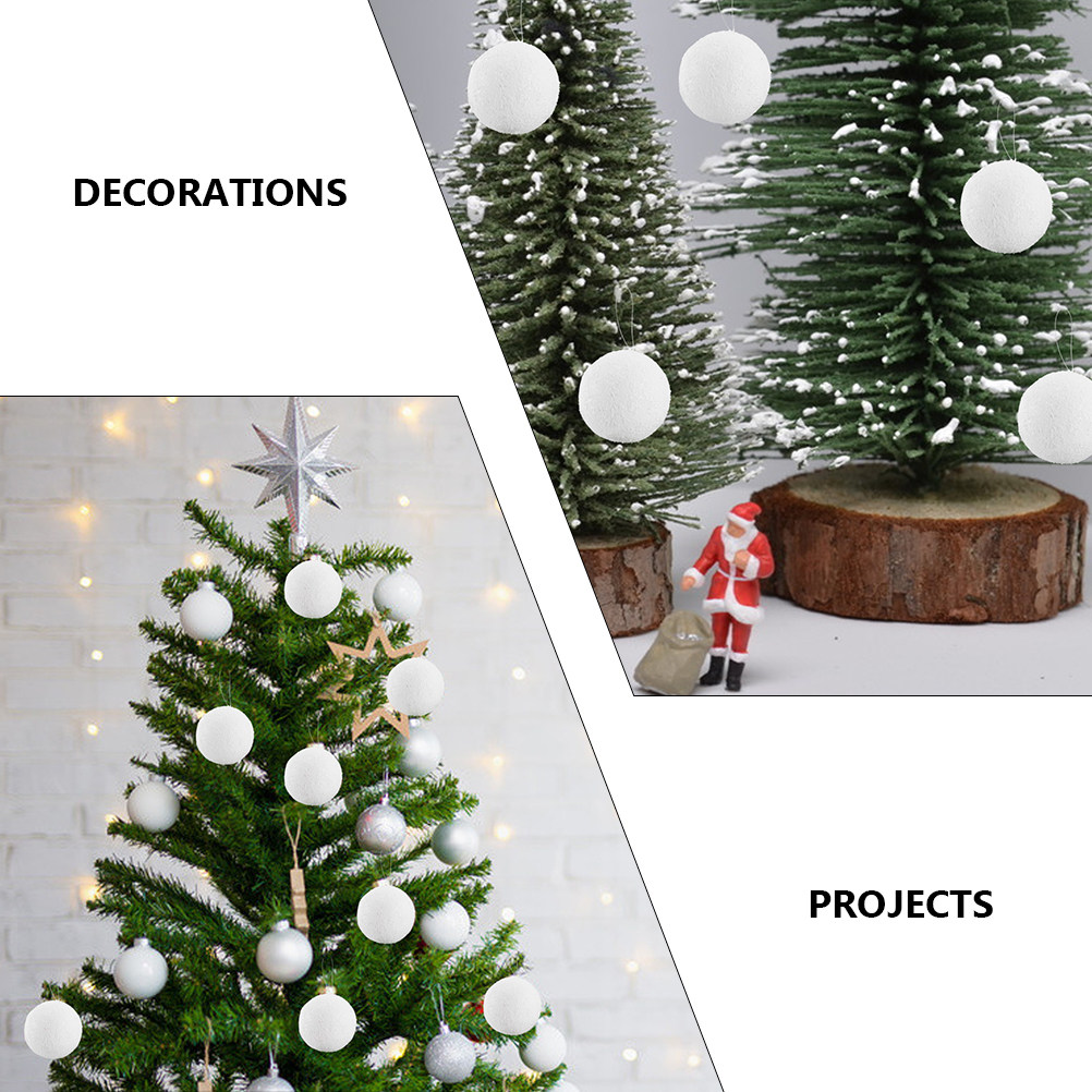 6Pcs White Xmas Set Dense Craf - Art And Craft Xmas Tree 评论和价格