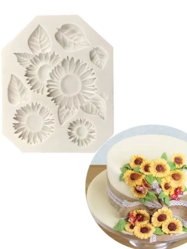 3D Sunflower Candle Mold Silic - Art Craft Picture 评论和价格