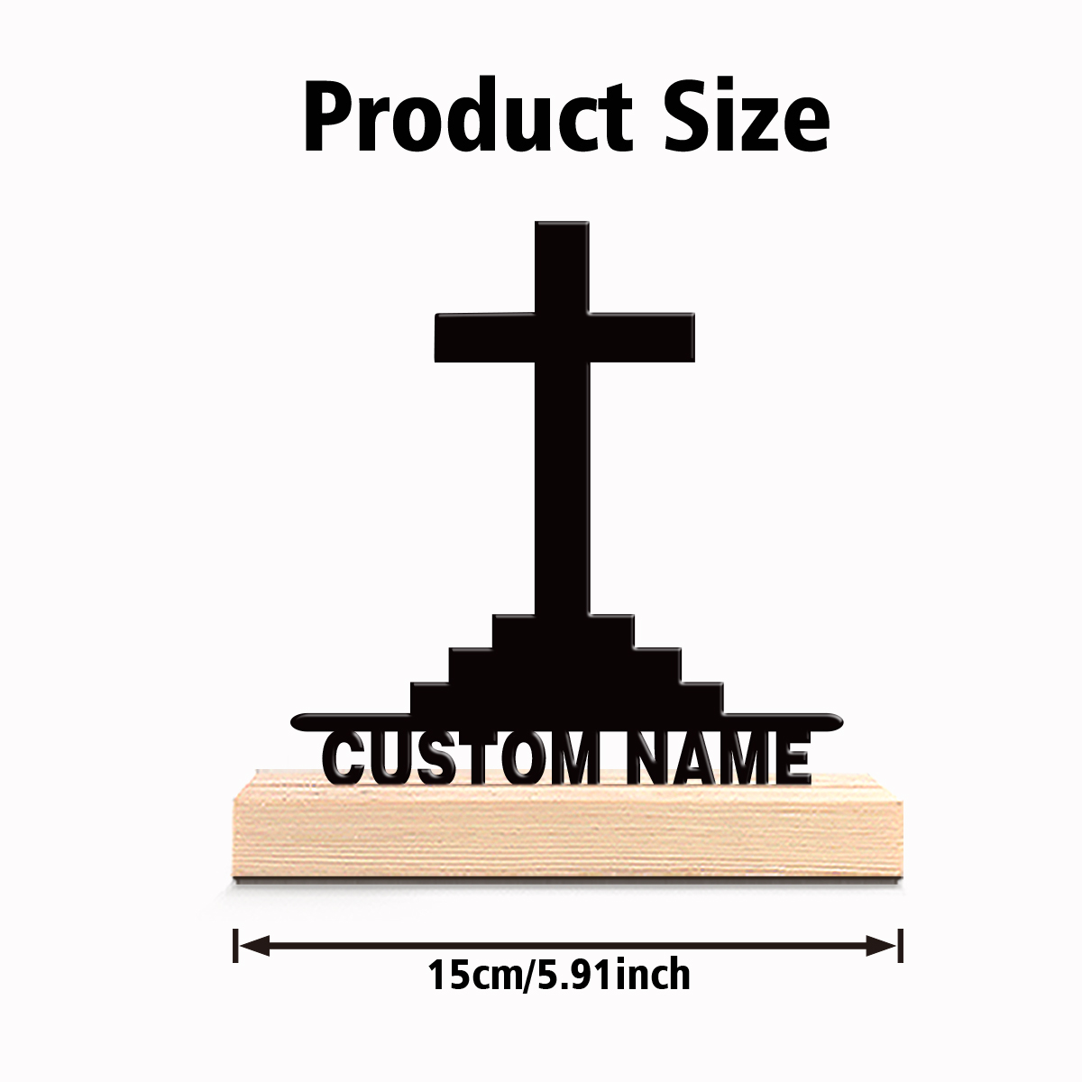 1pc Simple Holy Cross Custom T - Art Craft Wood 评论和价格