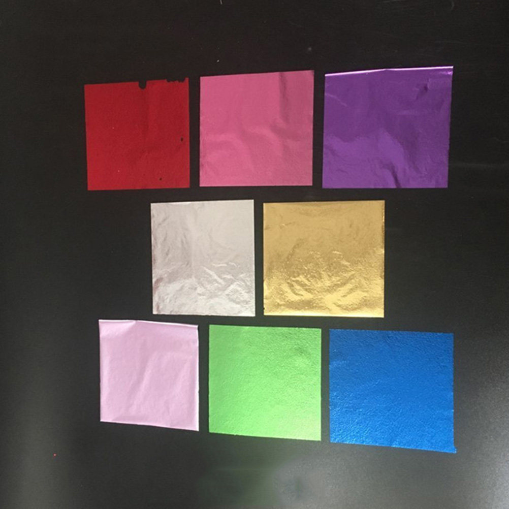 50Pcs 8x8.5cm Gold Leaf Sheets - Art Craft Picture 评论和价格