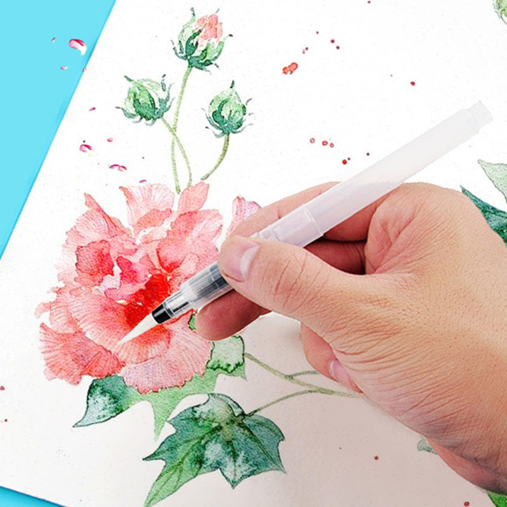 6Pcs/set Refillable Water Brus - Watercolor Brush Pen 评论和价格