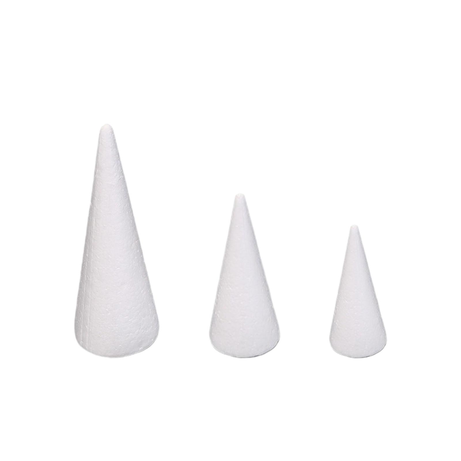 15Pcs Craft Foam Cones White P - Art Craft Christmas Tree 评论和价格