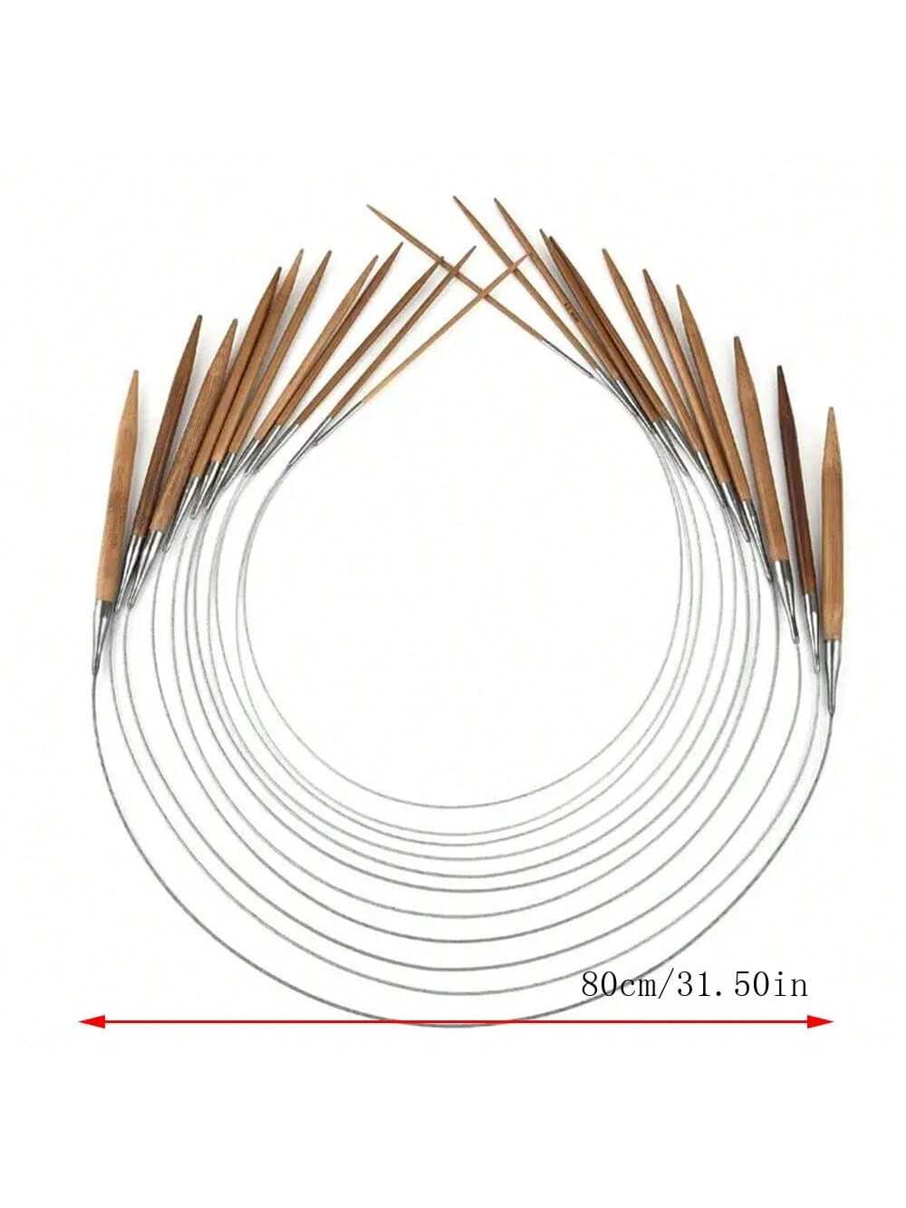 1Pcs 3.0-10mm Natural Bamboo C - Knitting Needle Circular 评论和价格