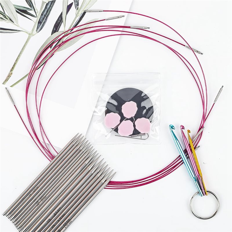 US Sizes 1, 1.5, 2, 2.5, 4, 5, - Knitting Needle Circular 评论和价格