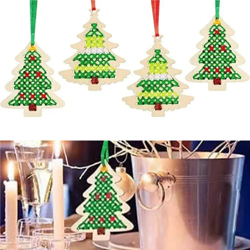 10Pcs New A Top Quality DIY Cr - Art Craft Christmas Tree 评论和价格