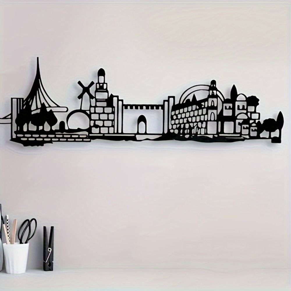 CIFBUY Metal Wall Art Jerusale - Art & Craft Toys For Kids 评论和价格
