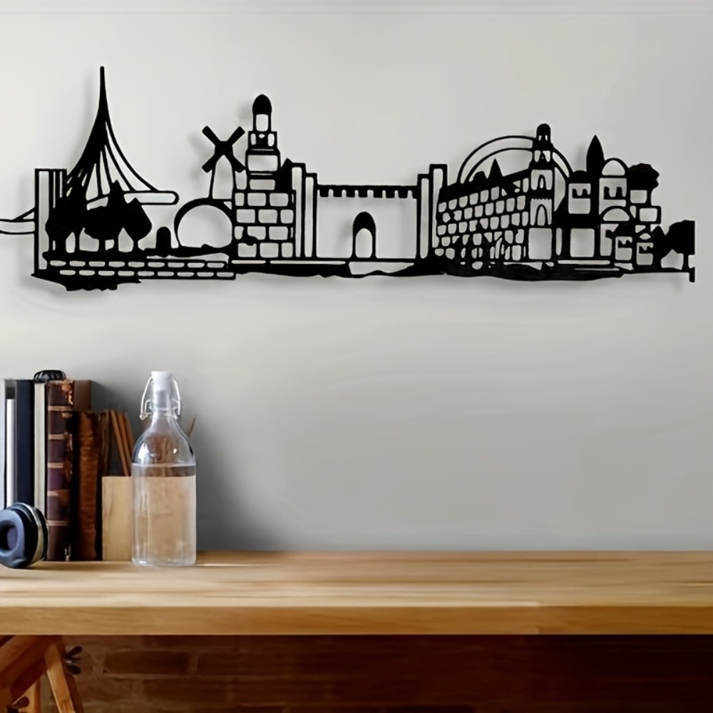 CIFBUY Metal Wall Art Jerusale - Art & Craft Toys For Kids 评论和价格