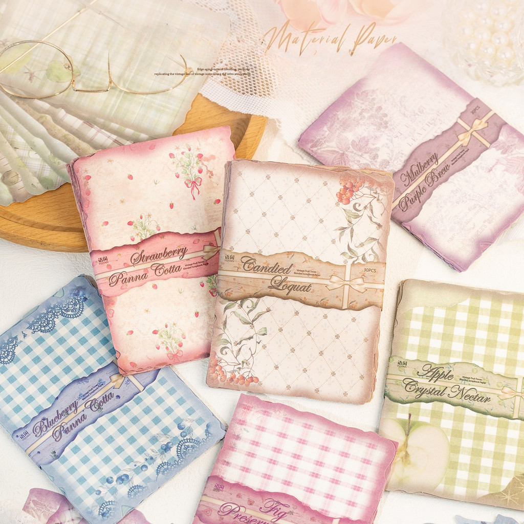 30sheets Vintage Scrapbook Pap - Art Craft Journals 评论和价格