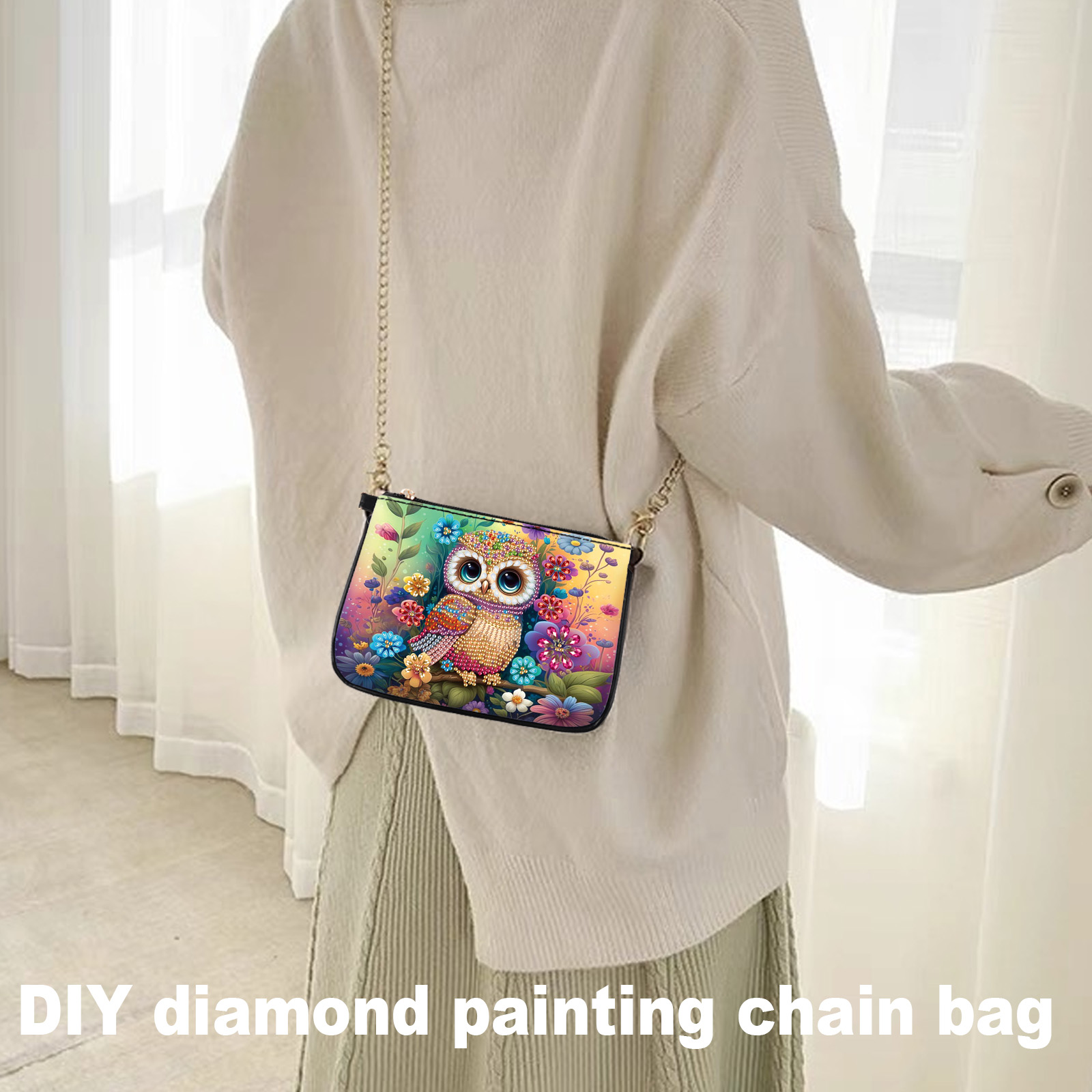 Colorful Owl Diamond Art Paint - Art Craft Adult 评论和价格