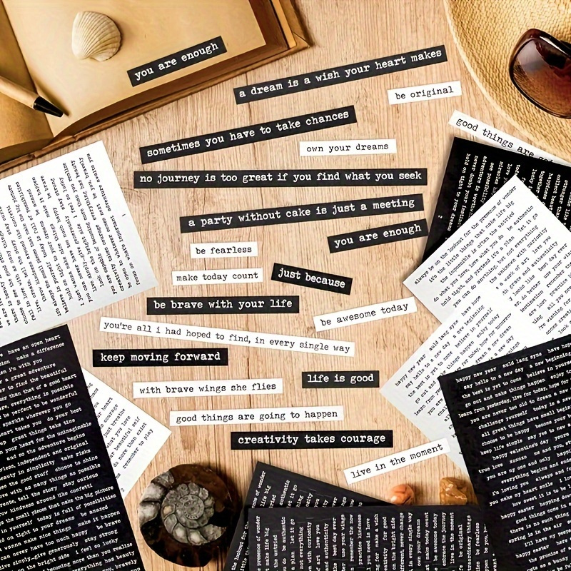 406pcs Inspirational Quote Sti - Art Craft Journals 评论和价格