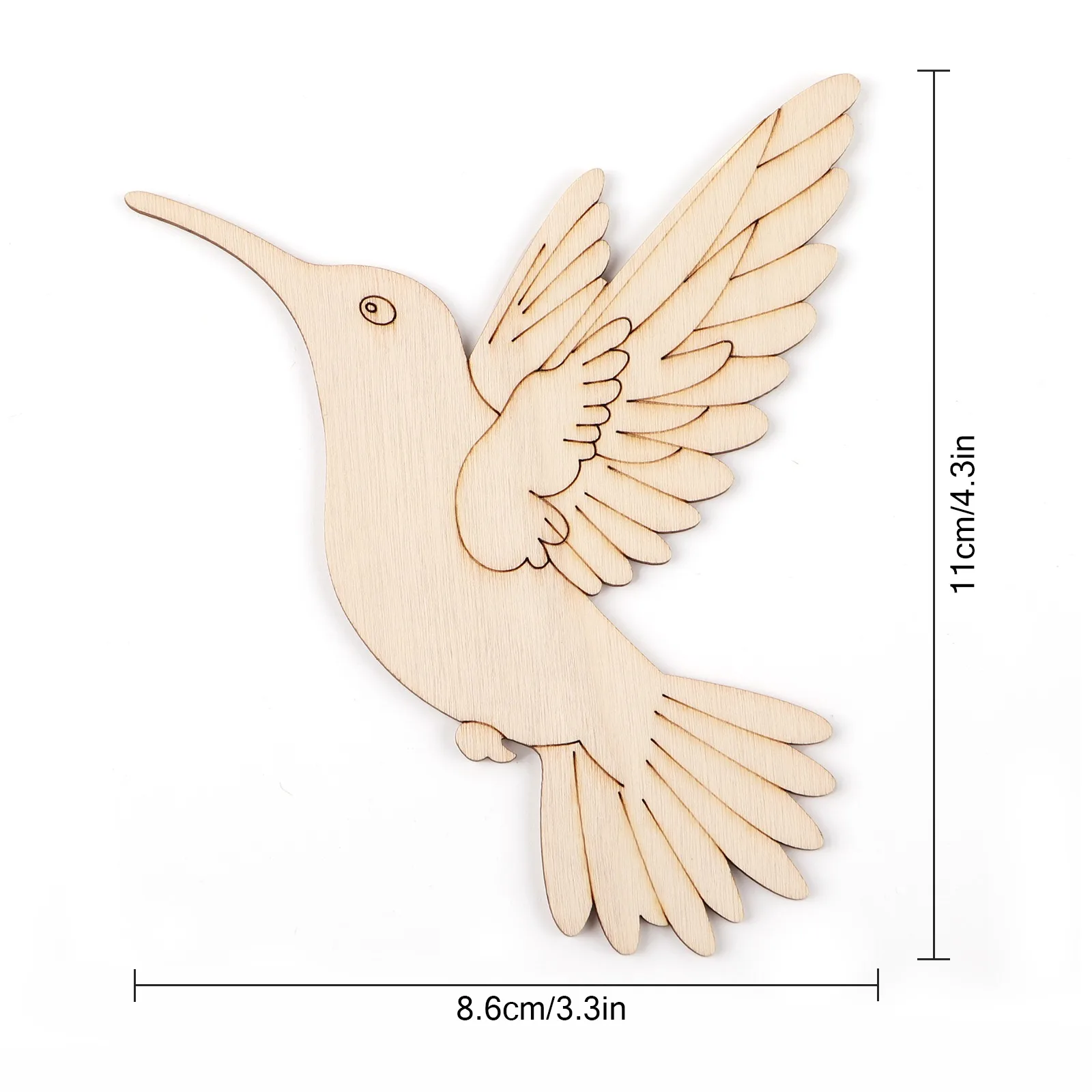 10pcs Unfinished Wood Animal B - Art Craft Wood 评论和价格