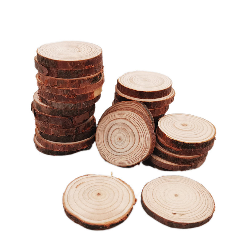 Unfinished Wood Slices Discs C - Art Craft Christmas Tree 评论和价格
