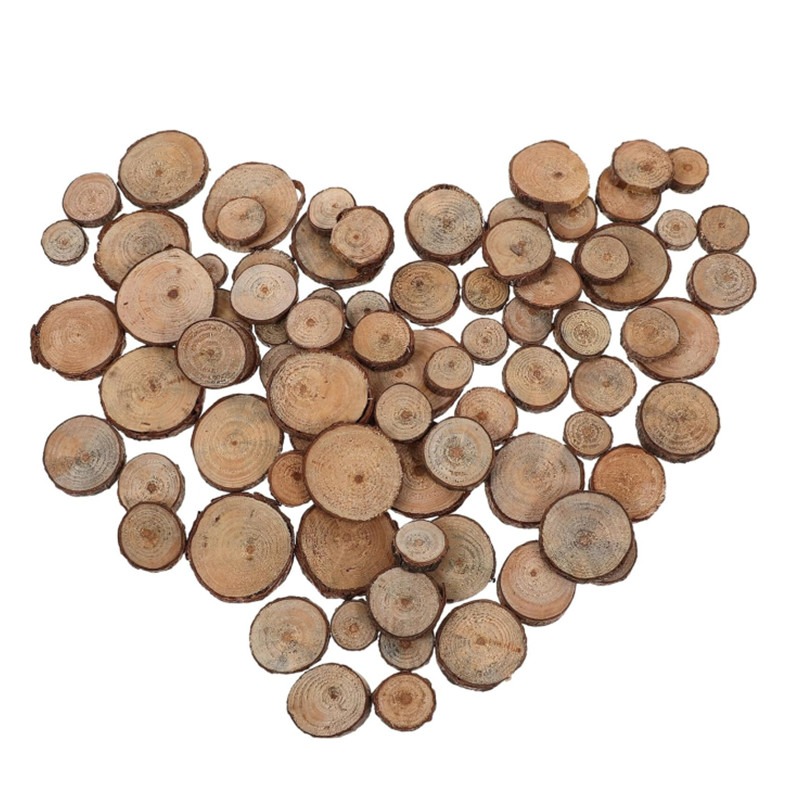 Unfinished Wood Slices Discs C - Art Craft Christmas Tree 评论和价格