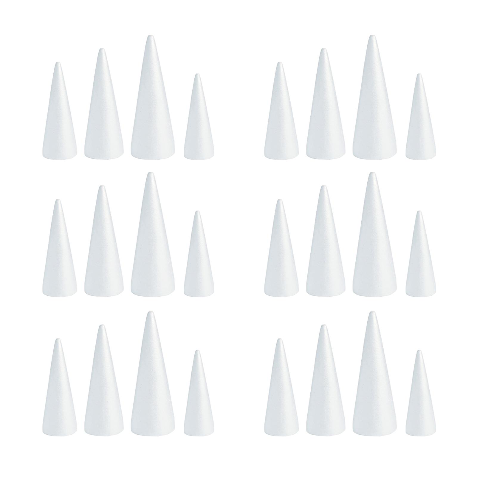 White Crafts Foam Cones for DI - Art Craft Christmas Tree 评论和价格