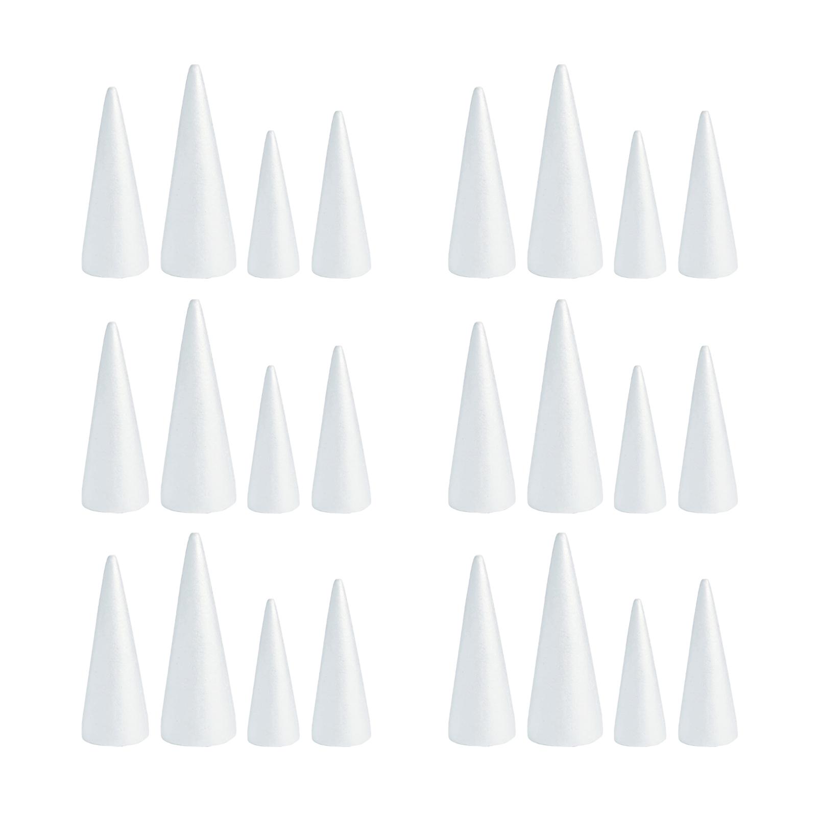 White Crafts Foam Cones for DI - Art Craft Christmas Tree 评论和价格
