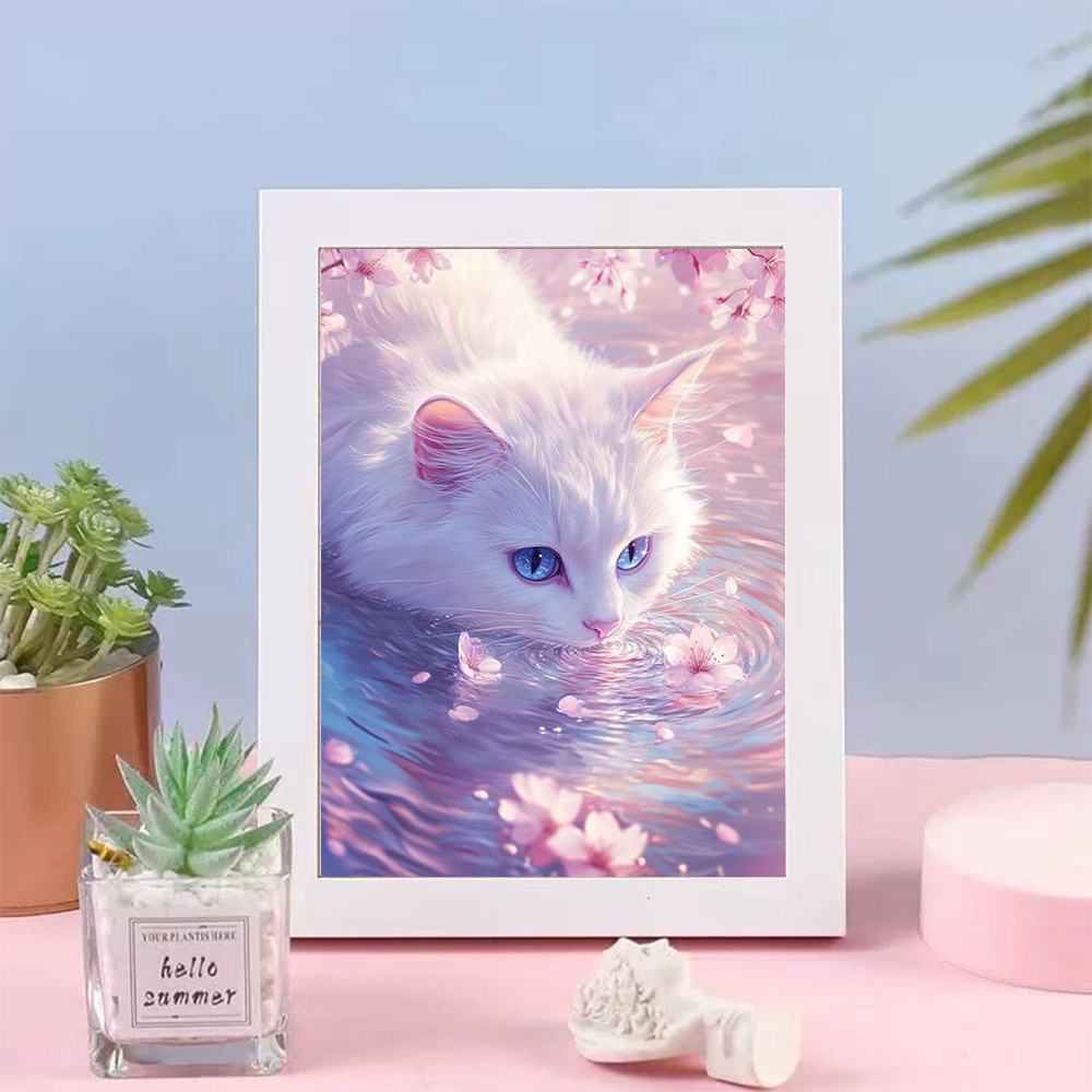 5D Diamond Painting Cat Lover  - Wallpaper Art And Craft 评论和价格