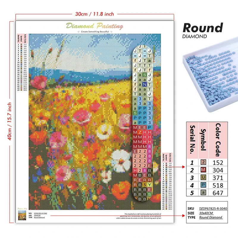 5D DIY Diamond Painting Kit Fu - Wallpaper Art And Craft 评论和价格