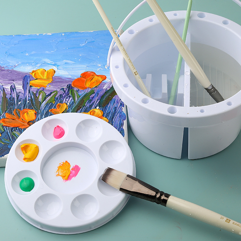 3-in-1 Brush Washer Bucket wit - Watercolor Brush Pen 评论和价格