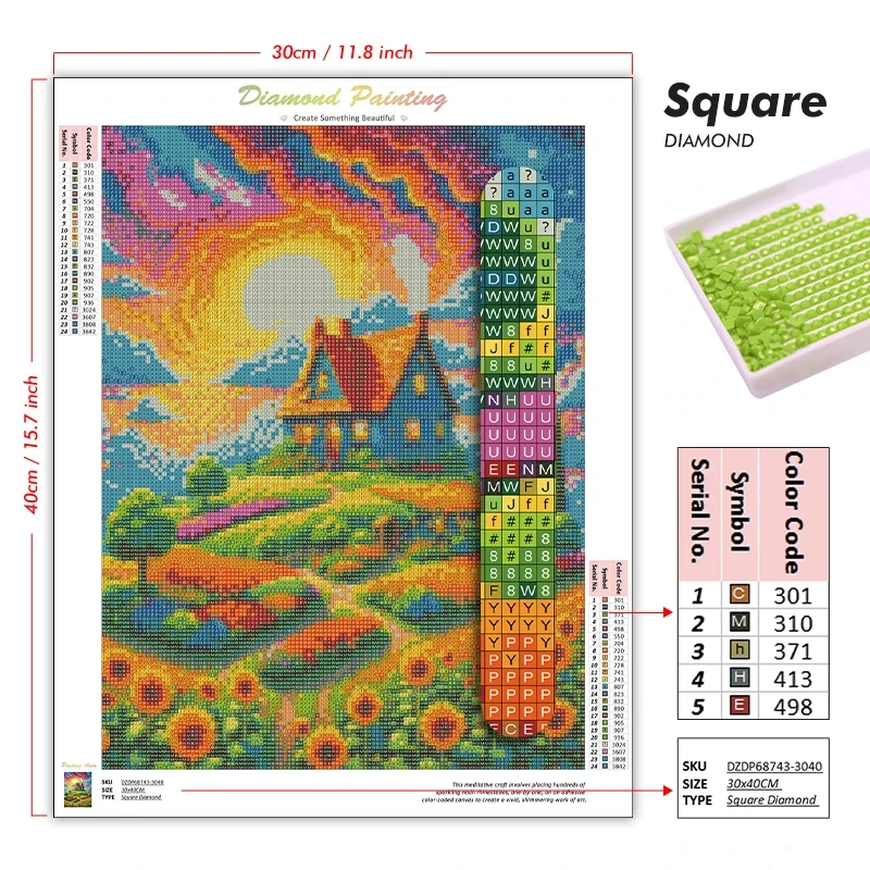 5D DIY Diamond Painting Kit Fr - Wallpaper Art And Craft 评论和价格