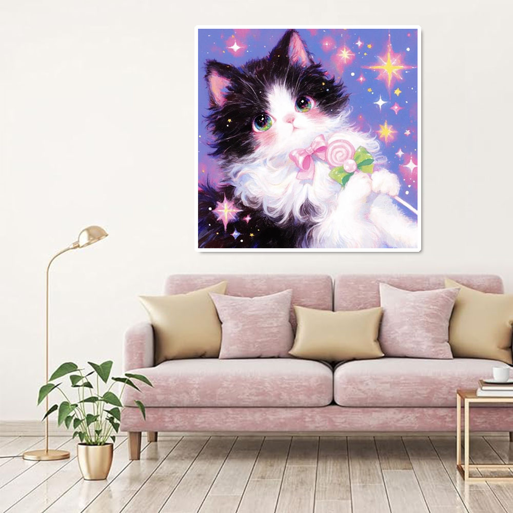 AB Diamond Painting Cute Cat F - Wallpaper Art And Craft 评论和价格