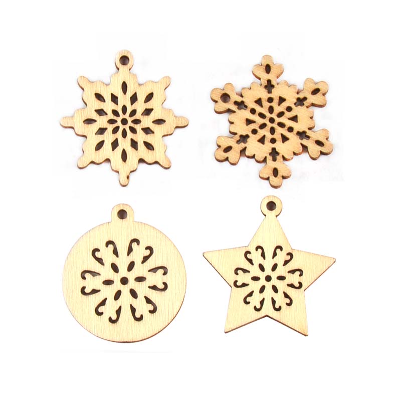 25pcs 34mm Mixed Snowflake/Sta - Art And Craft Xmas Tree 评论和价格