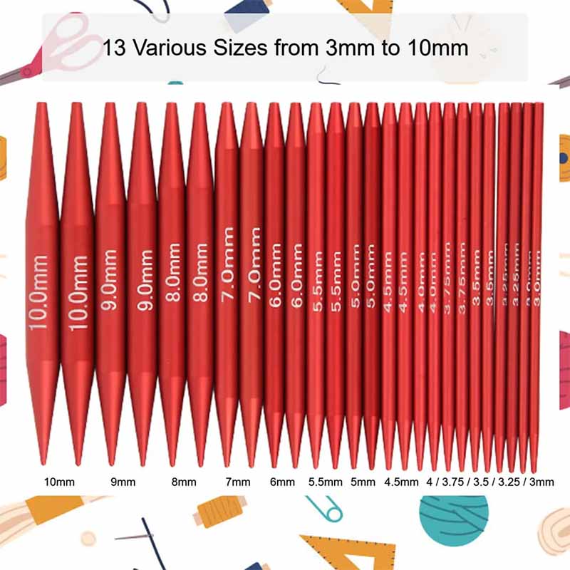 25PCS Knitting Needles Set Int - Knitting Needle Circular 评论和价格