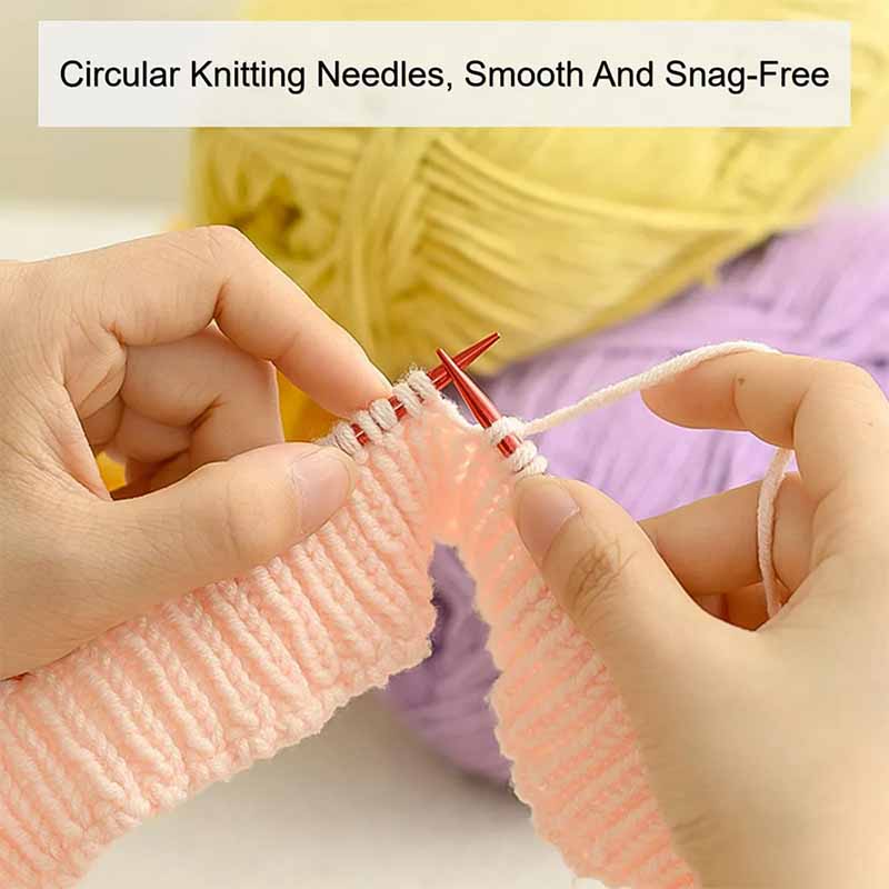 25PCS Knitting Needles Set Int - Knitting Needle Circular 评论和价格