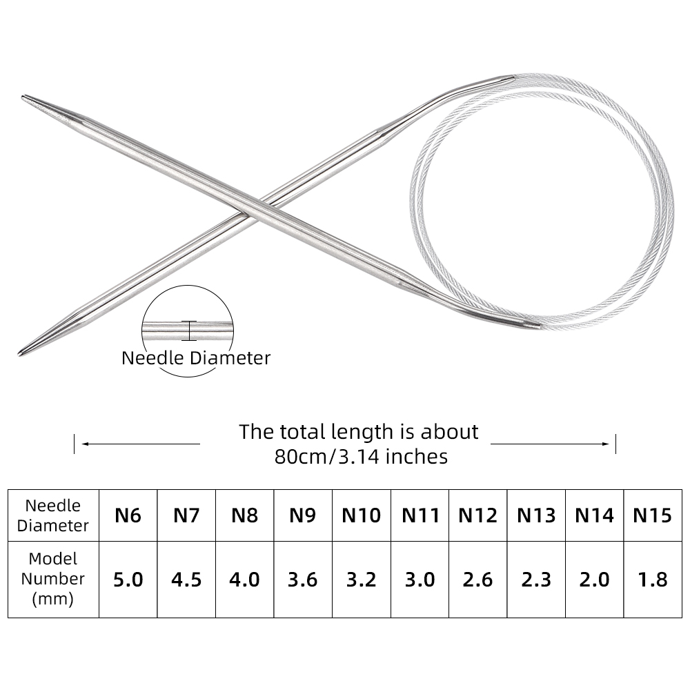 Ergonomic Fixed Circular Knitt - Knitting Needle Circular 评论和价格