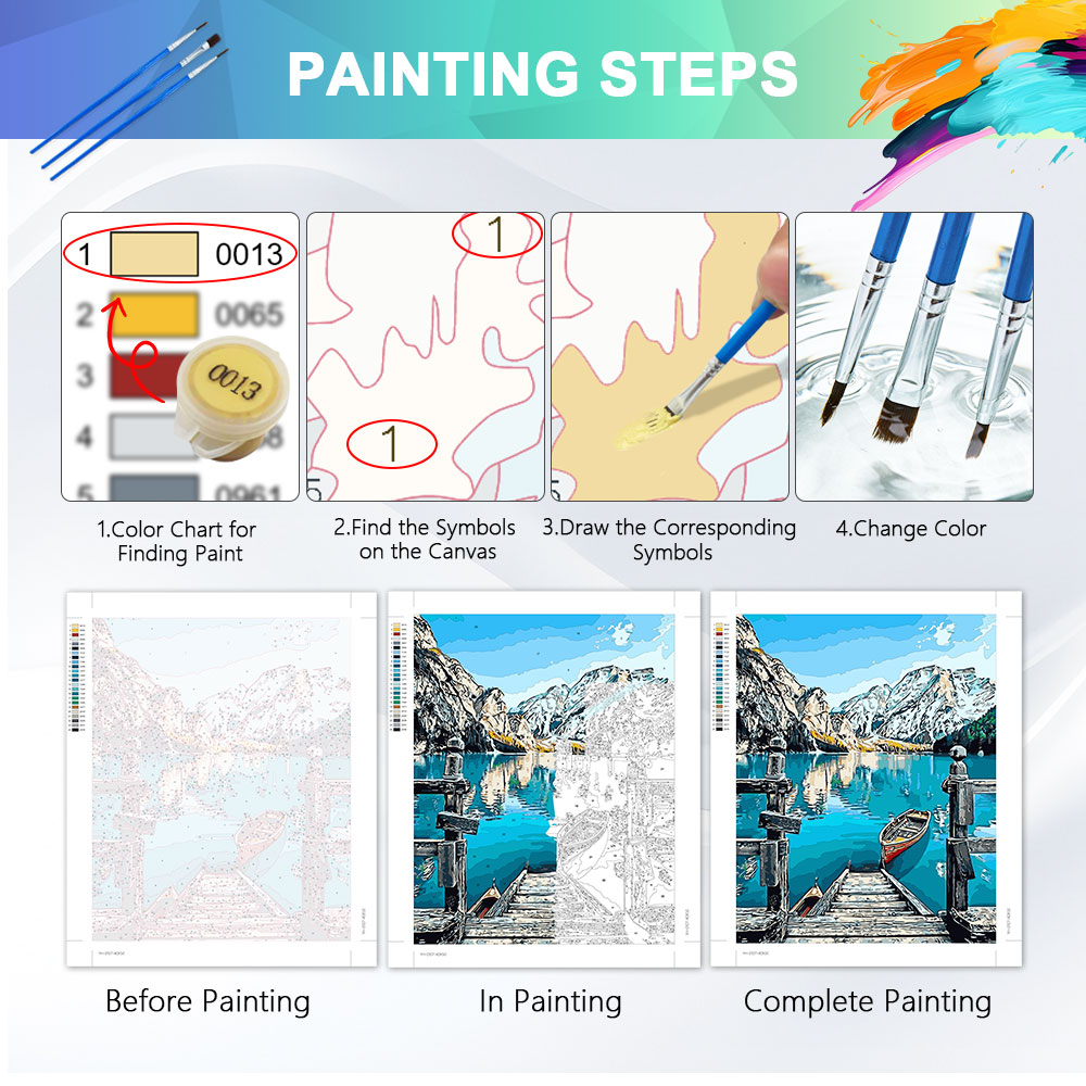 HUACAN Painting By Number Kits - Art Craft Picture 评论和价格