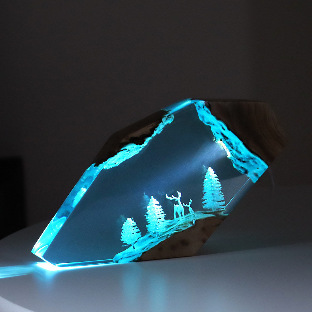 Forest Fairy Deer Desktop Art  - Art Craft Wood 评论和价格