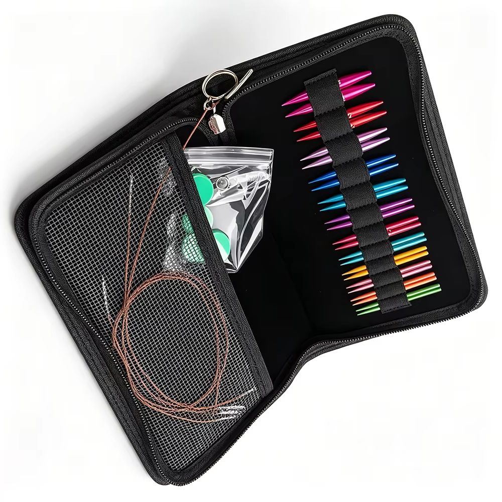 12 Pairs Interchangeable Circu - Knitting Needle Circular 评论和价格