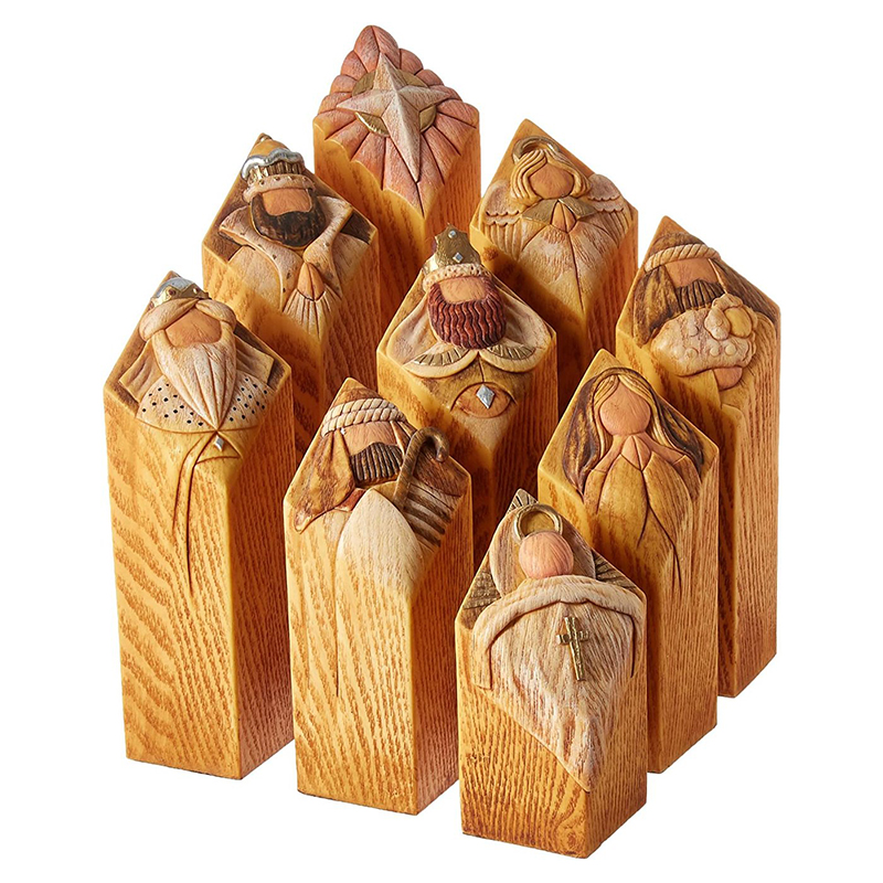 Heaven Nativity Tree Pillar St - Art Craft Christmas Tree 评论和价格